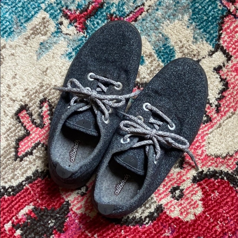 Gray unisex all birds / allbird wool runners